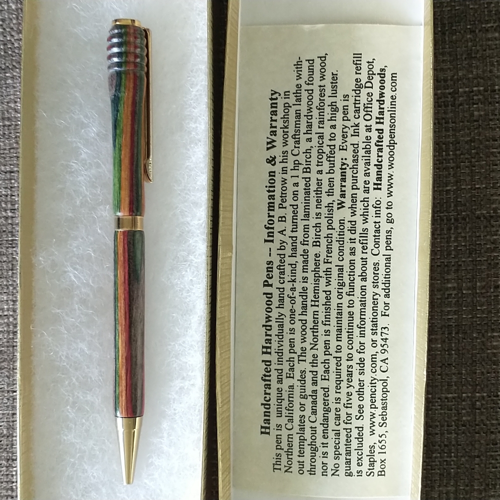 NWT Handcrafted Hardwood Pen -One of a Kind